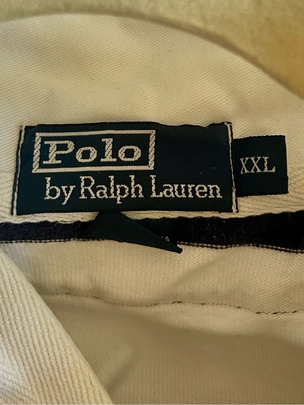Ralph Lauren Navy and White Striped Rugby Shirt - Picture 5 of 9